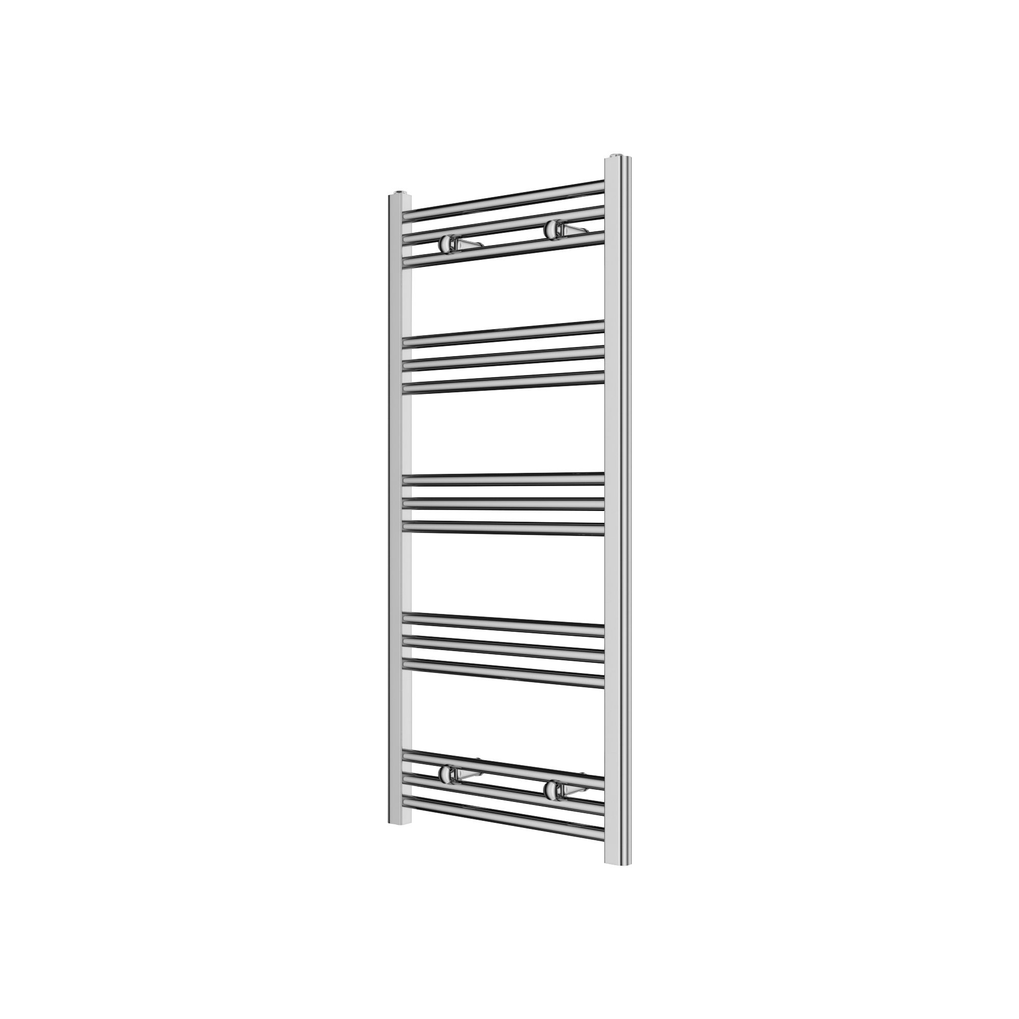 GoodHome Leyburn Chrome Effect Vertical Flat Towel Radiator (W)500mm X (H)1100mm Price Comparisons | Compare The Build