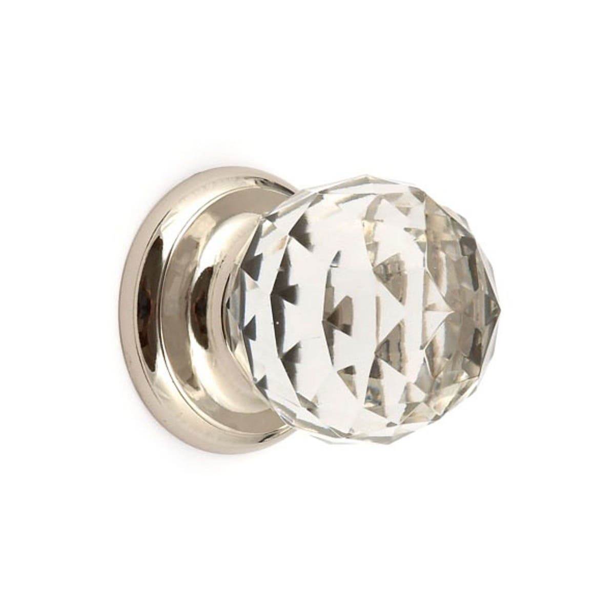 Clear Glass Faceted Cabinet Knob 50mm Chrome Price Comparisons | Compare The Build