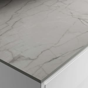 Dark Grey Marble  Compact Worktop - 3050 x 610 x 12mm Price Comparisons | Compare The Build