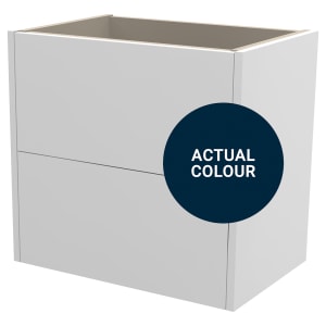 Duarti By Calypso Cascade 600mm Slimline 2 Drawer Wall Hung Vanity Unit - Midnight Blue Price Comparisons | Compare The Build