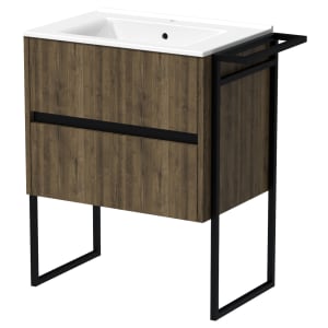 Wickes Elmdon Oak Vanity Unit & Basin | Compare The Build