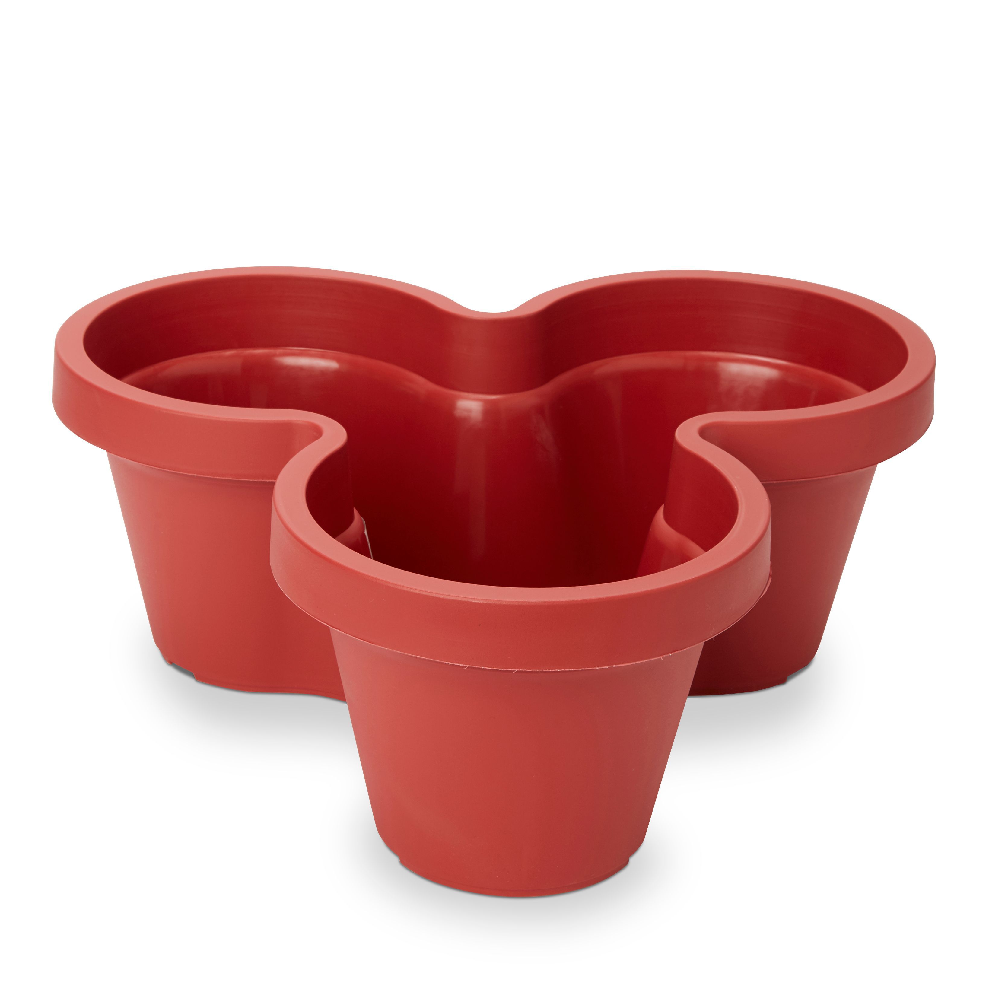 Blooma Nurgul Red Plastic Trio Tripartite Plant Pot (Dia)46Cm Price Comparisons | Compare The Build