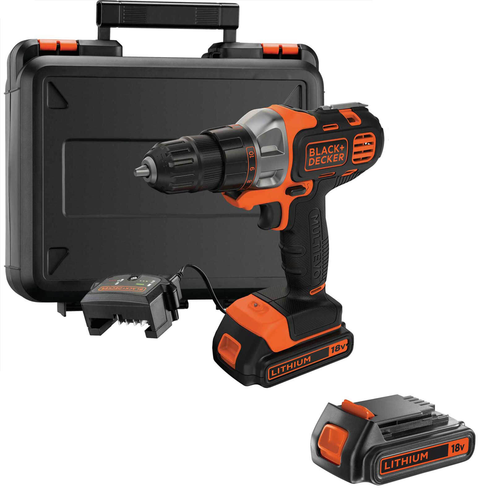 Black and Decker MT218K MULTiEVO 18v Cordless Multi Tool 2 x 2ah Li-ion Charger Case Price Comparisons | Compare The Build