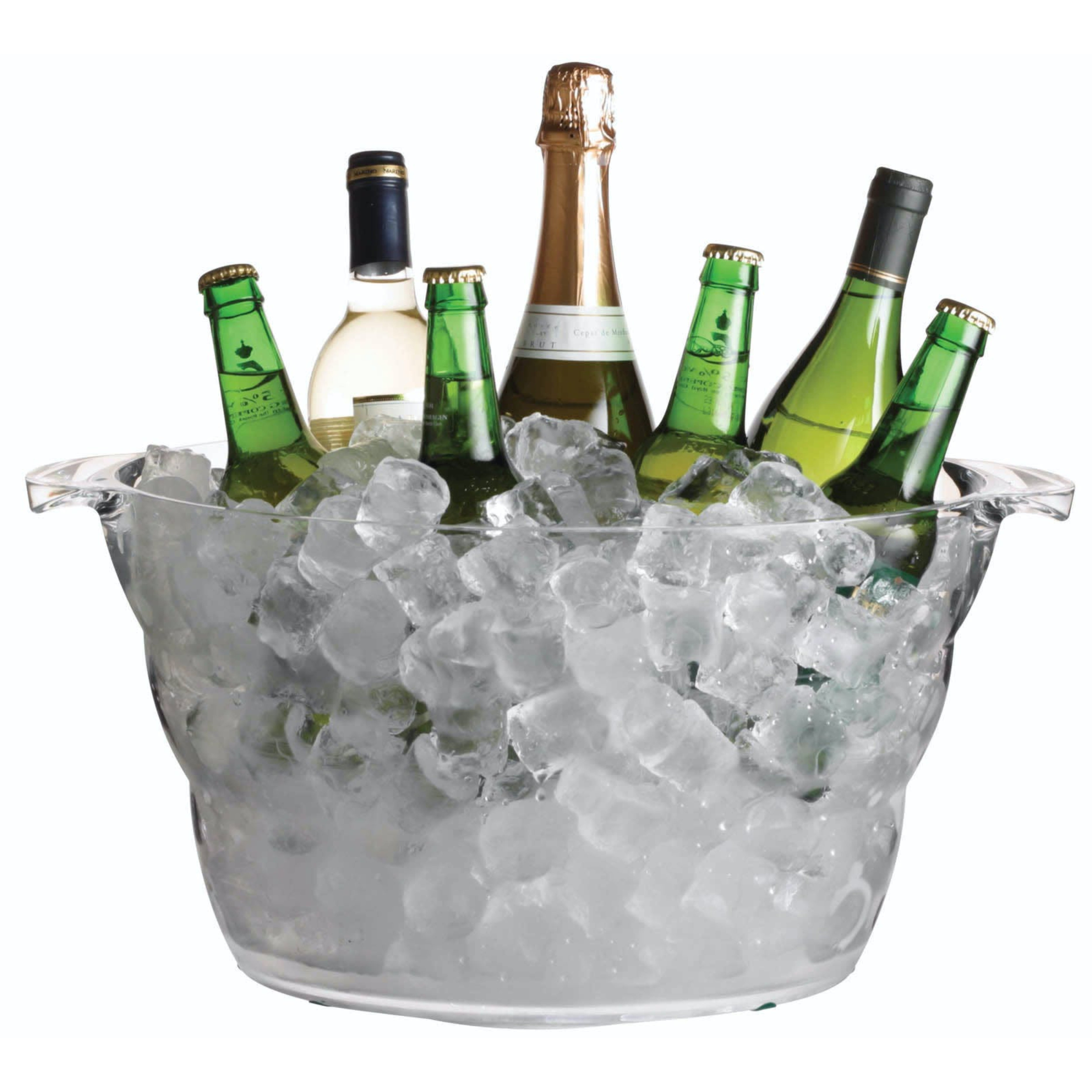 BarCraft Large Oval Drinks Cooler Clear Price Comparisons | Compare The Build