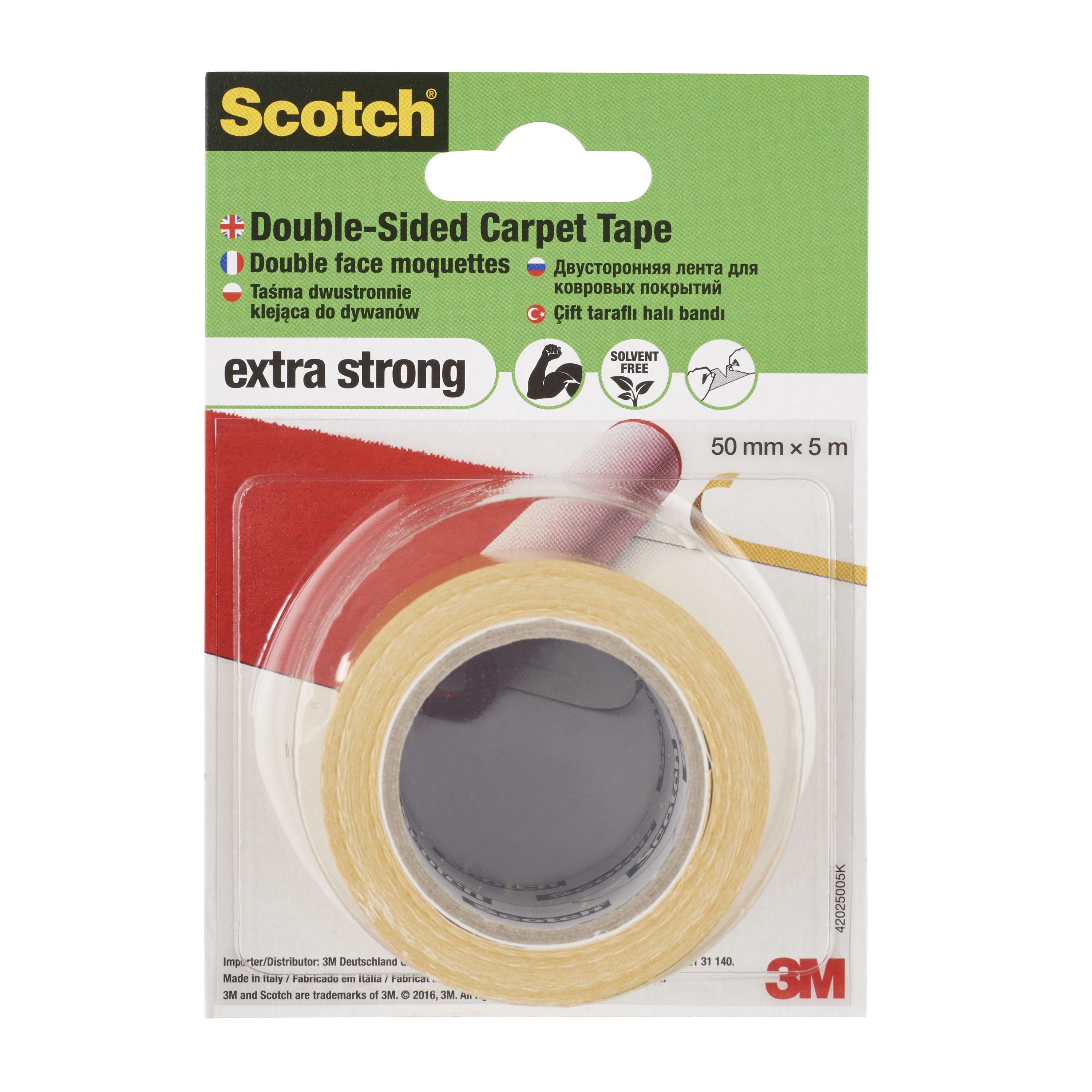 Scotch Yellow Carpets Mounting Tape (L)5M X (W)50mm Price Comparisons | Compare The Build