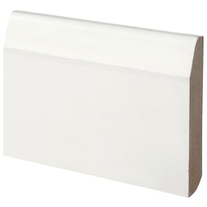 Wickes Chamfered / Bullnose White MDF Skirting - 14.5 x 94 x 4200mm Price Comparisons | Compare The Build