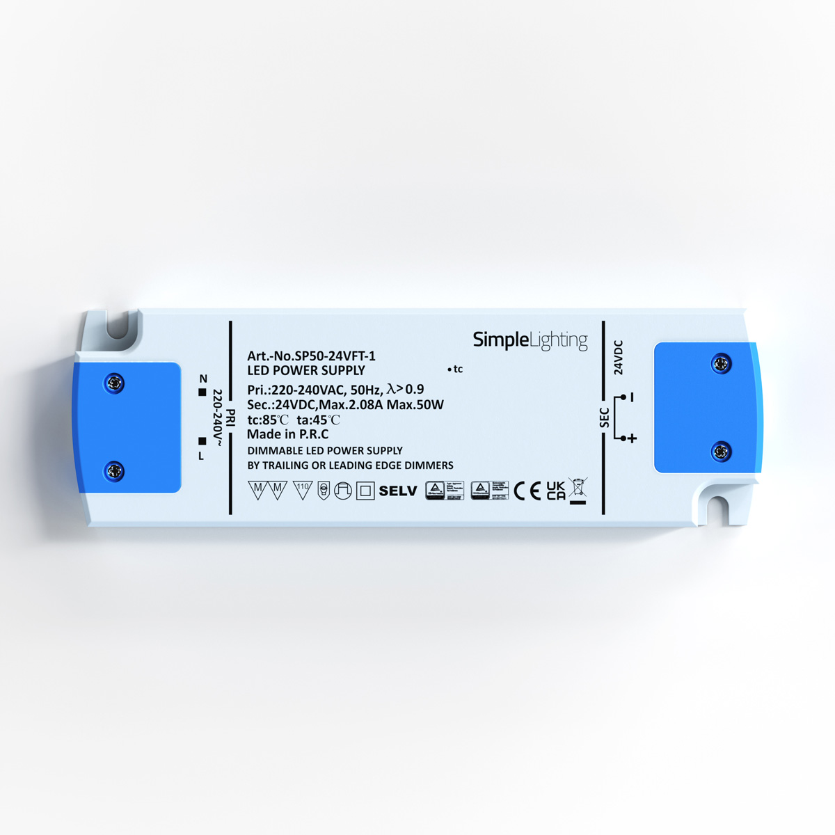 Dimmable 50W LED Driver, 12v or 24v DC Price Comparisons | Compare The Build