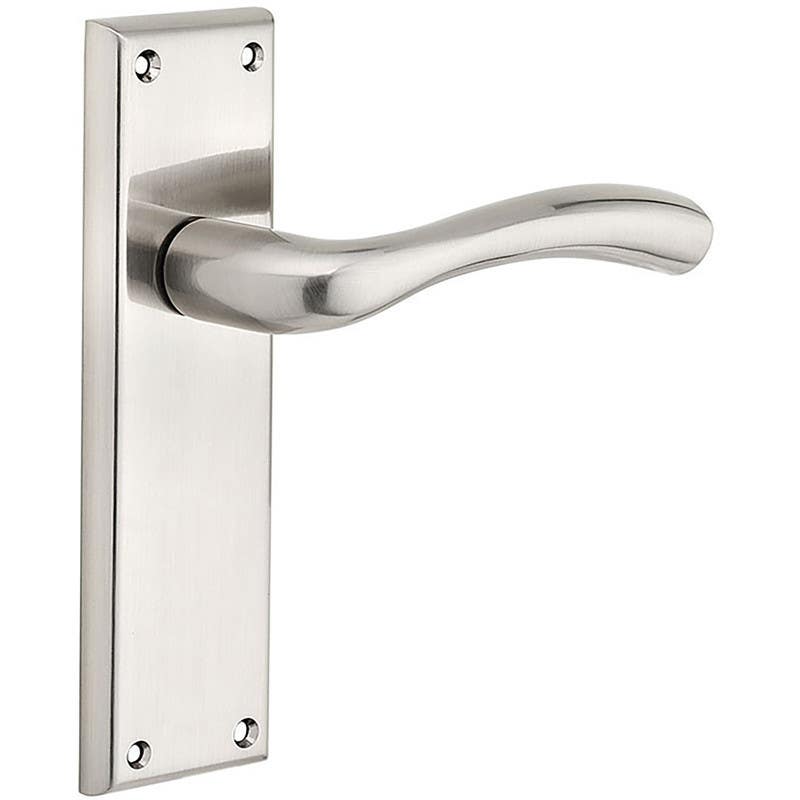 Minerva Lever Latch Door Handle - Brushed Satin Nickel (Pair) Price Comparisons | Compare The Build