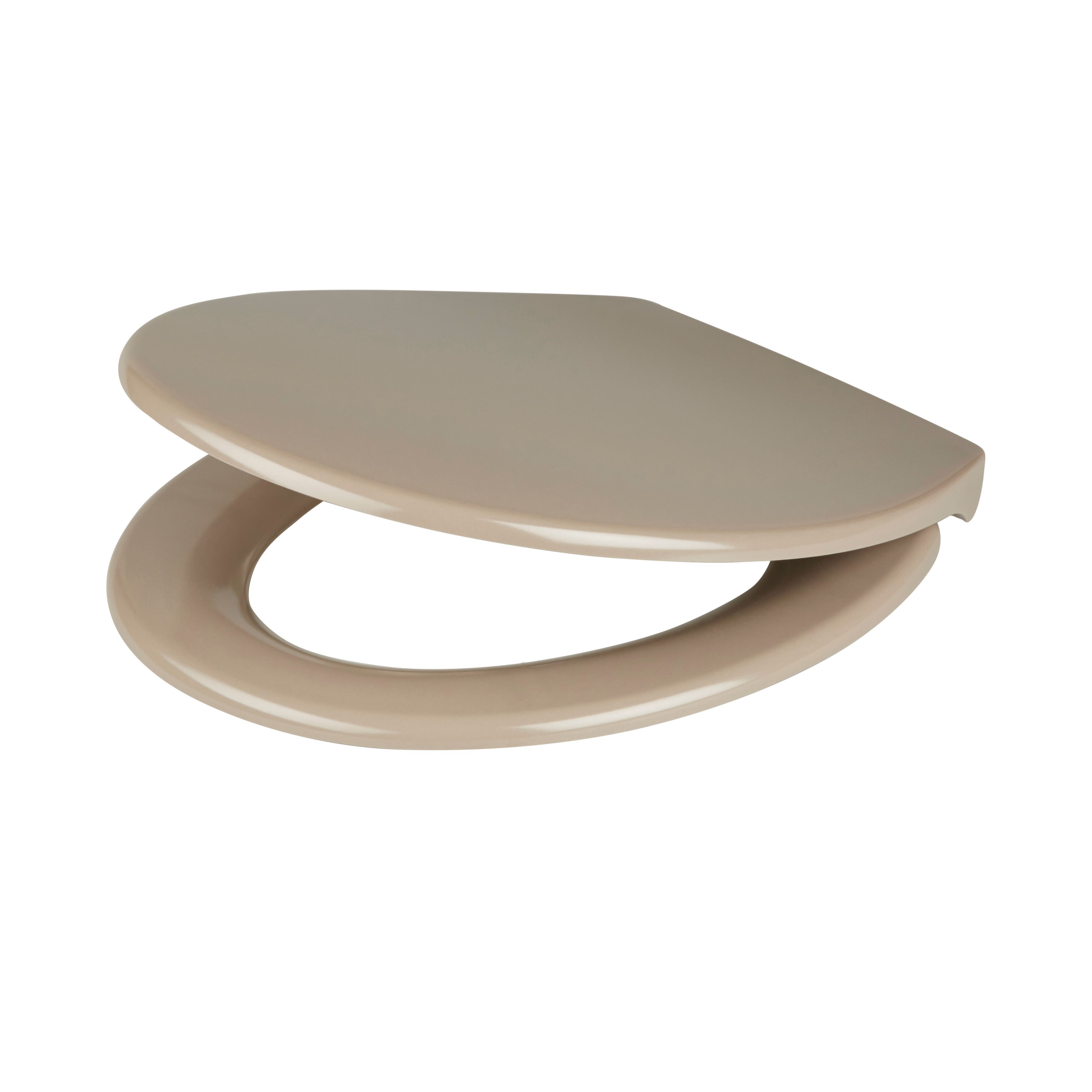 GoodHome Diani Taupe Top Fix Soft Close Toilet Seat Price Comparisons | Compare The Build