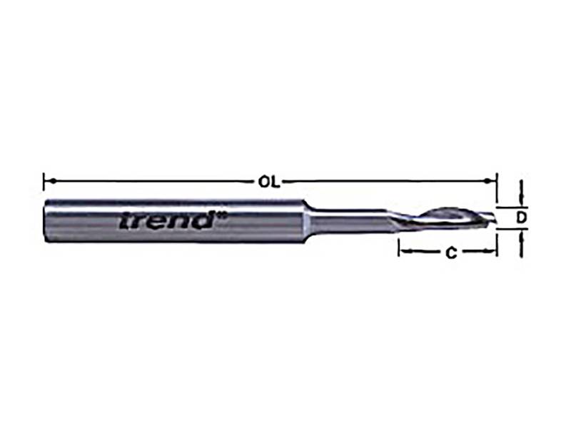 Trend TRE50198HSE 50/19 x 8mm HSSE Steel Helical Plunge Bit 5mm | Compare The Build