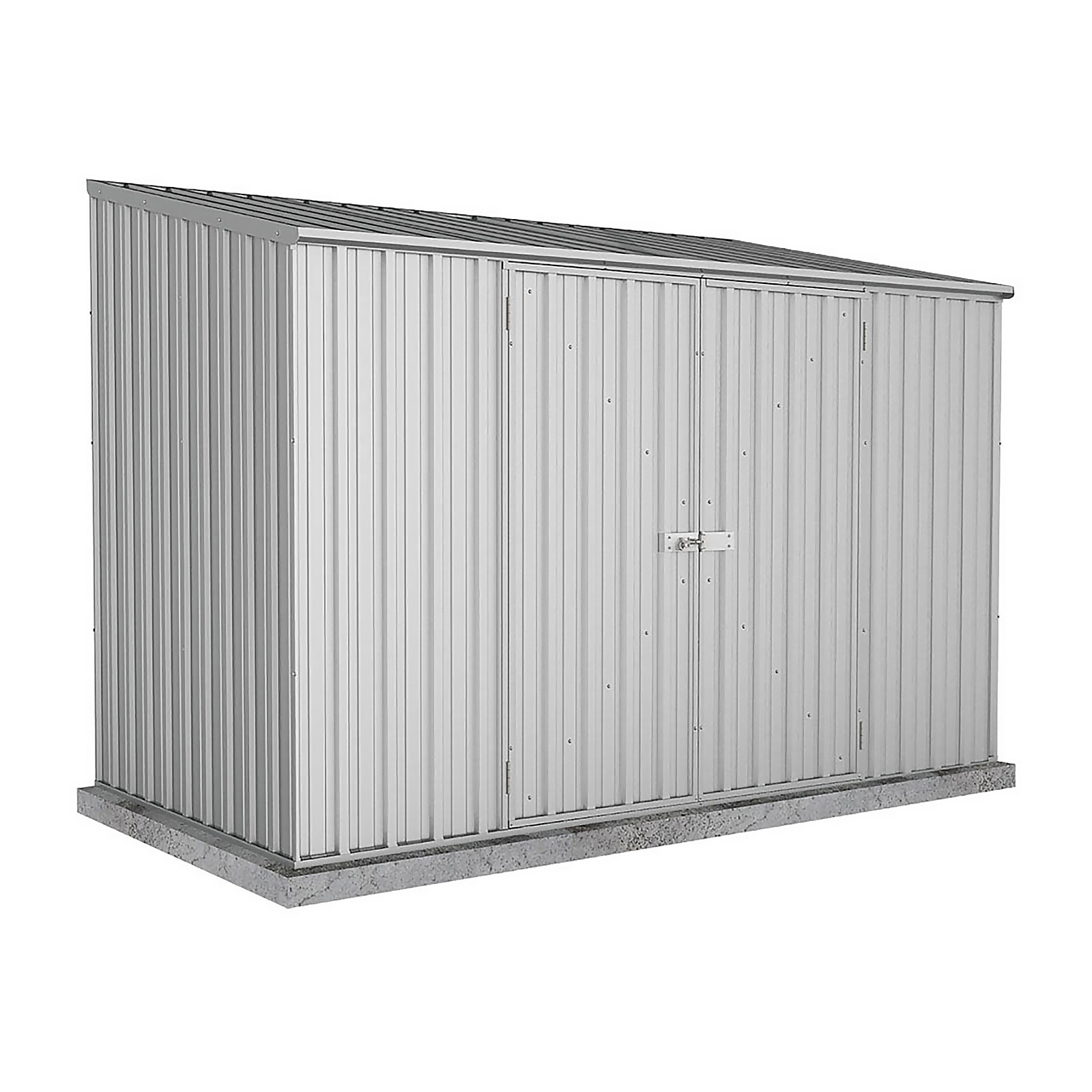 Absco 10 x 5ft Space Saver Metal Pent Shed - Zinc Price Comparisons | Compare The Build