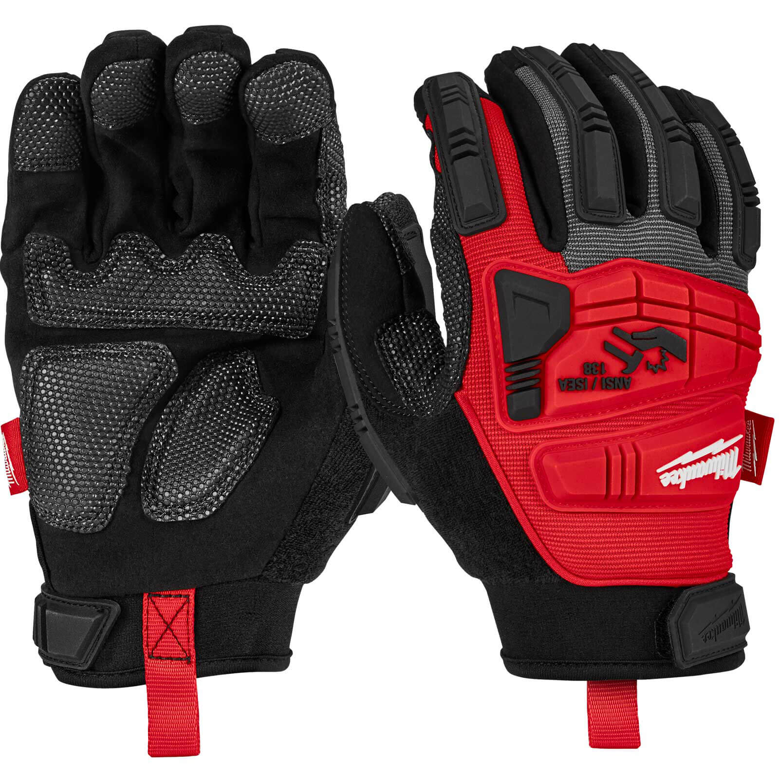 Milwaukee Impact Demolition Work Gloves Black / Red L Price Comparisons | Compare The Build