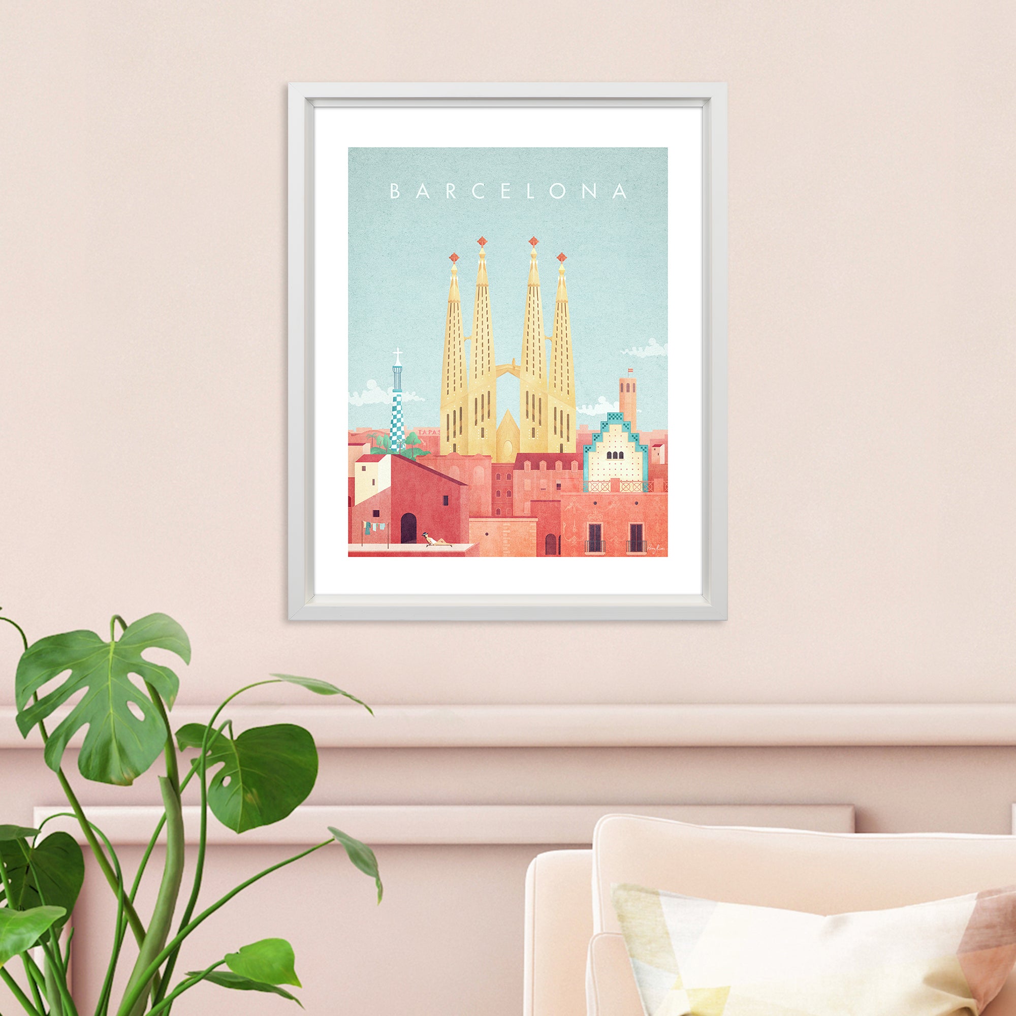 The Art Group Barcelona Framed Print MultiColoured Price Comparisons | Compare The Build