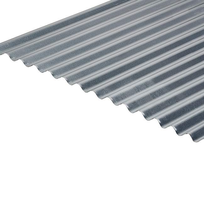 Cladco Corrugated 13/3 Profile Galvanised Roof Sheet 0.7mm - 4880mm Galvanised Steel RCG7-4880 | Compare The Build