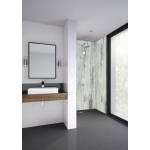 Mermaid Vintage Wood Laminate Single Shower Panel - 2400 x 1200mm Price Comparisons | Compare The Build