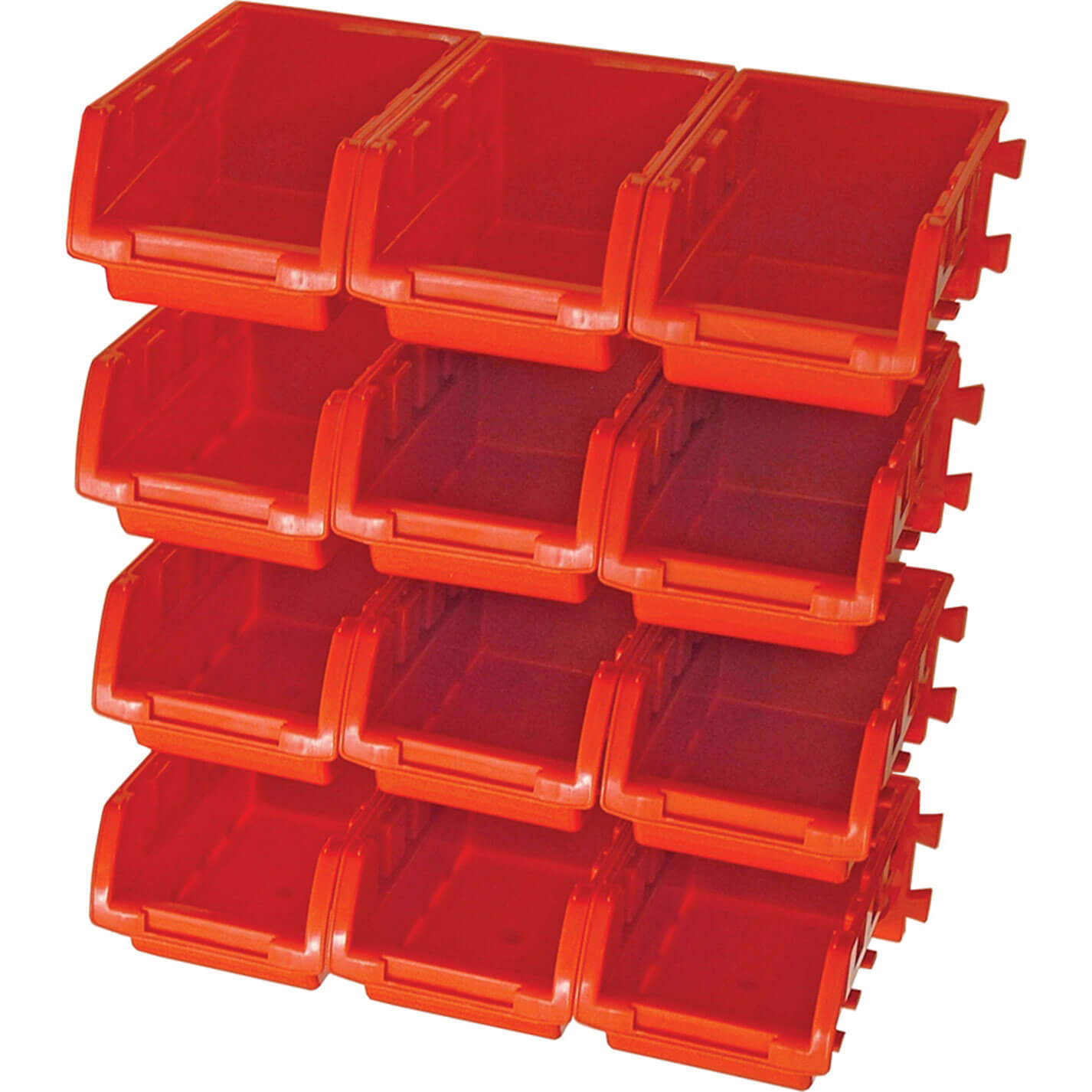 Faithfull 12 Piece Plastic Storage Bin Set Price Comparisons | Compare The Build