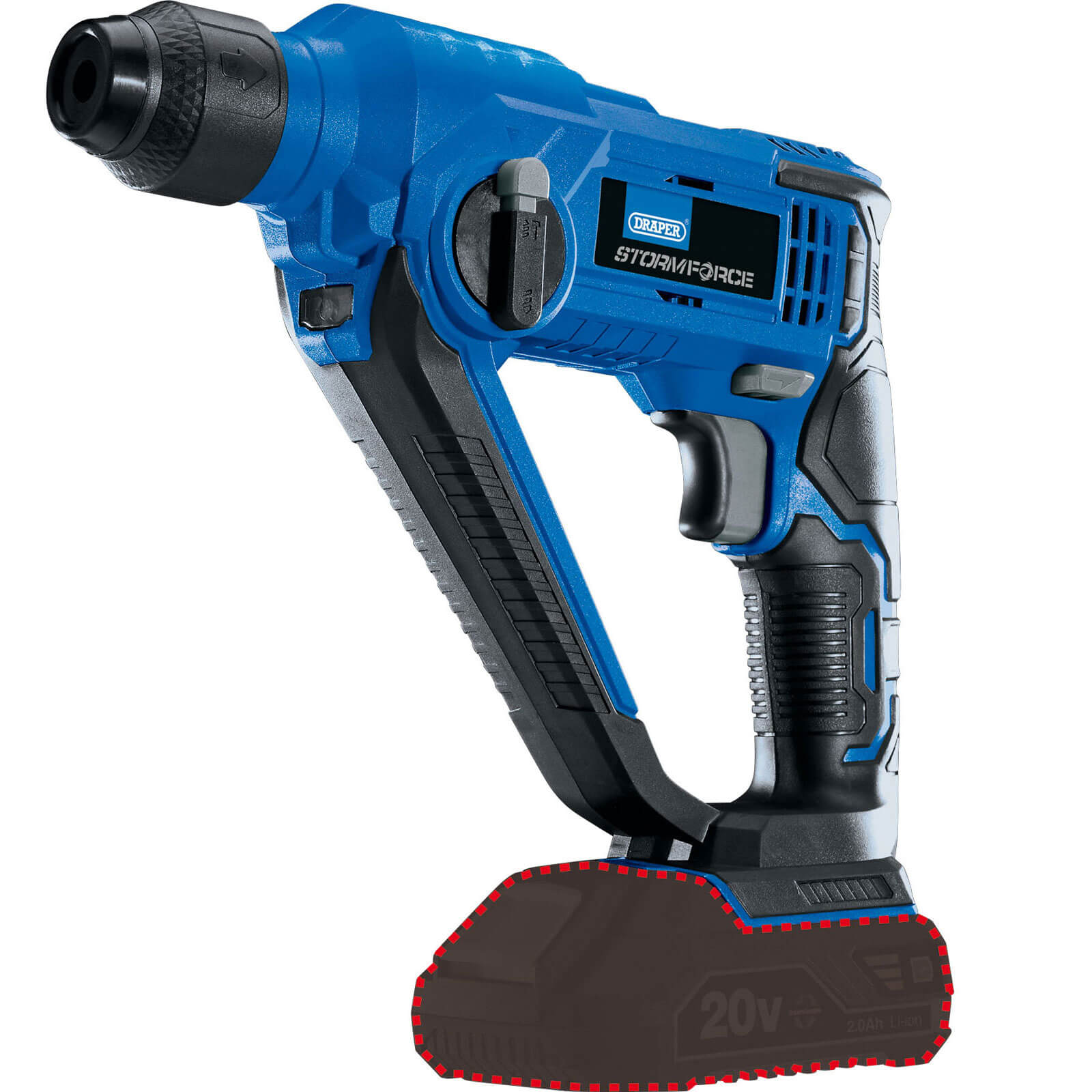 Draper CSDS20SF Storm Force 20v Cordless SDS Plus Rotary Hammer Drill No Batteries No Charger No Case | Compare The Build