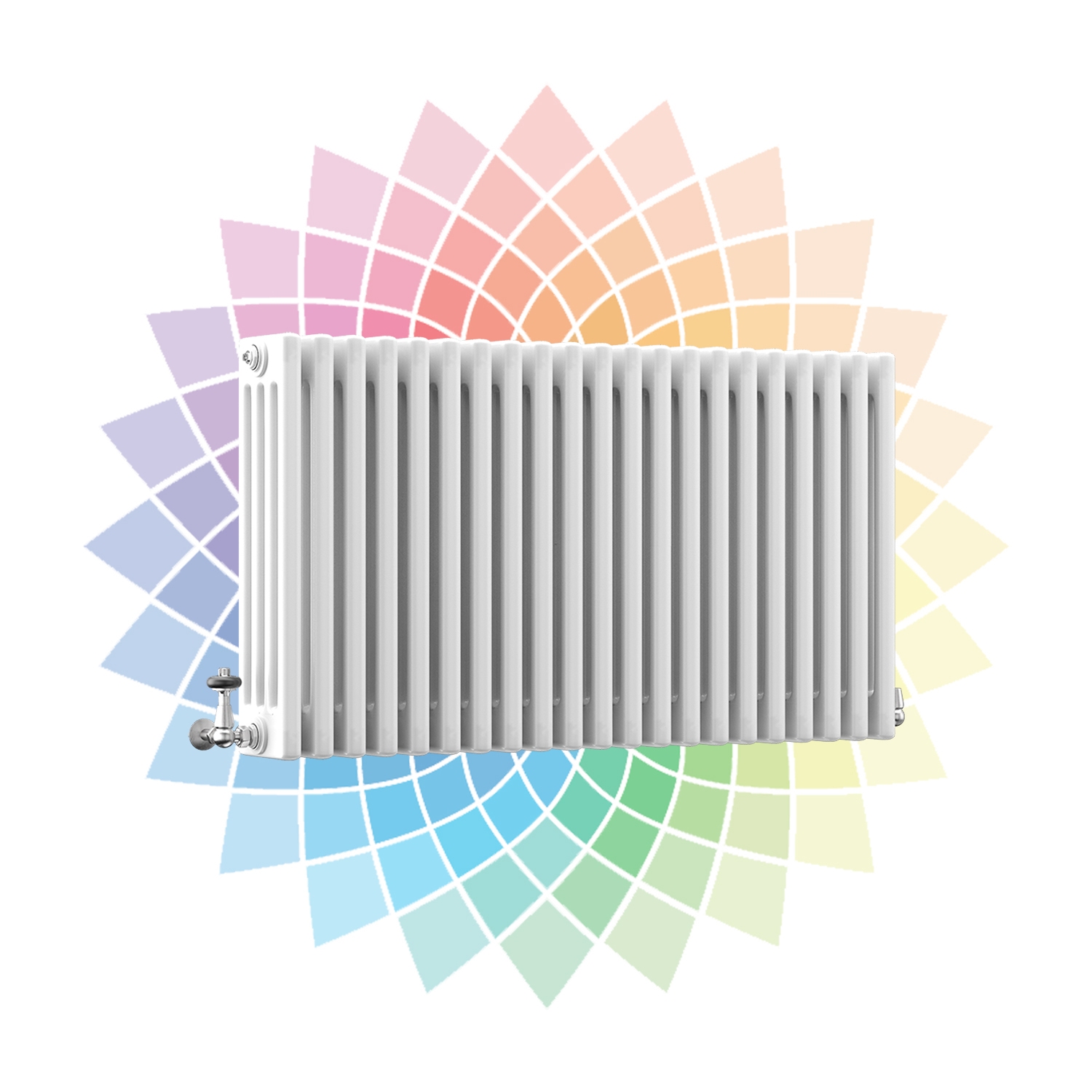 DQ Modus 4 Column Horizontal Radiator, Custom Colour, 600mm x 806mm Price Comparisons | Compare The Build