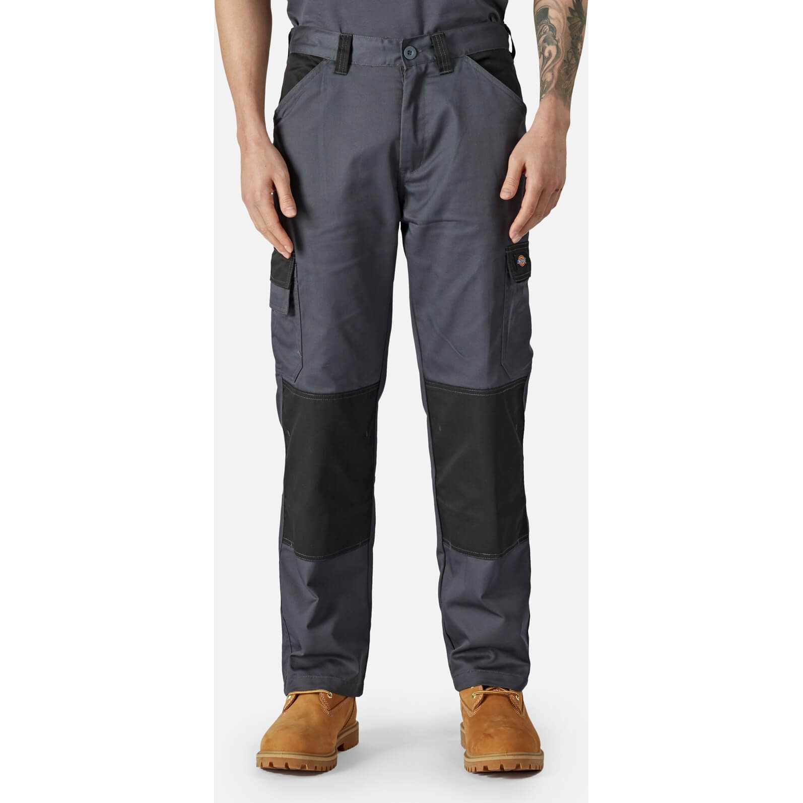 Dickies Everyday Trousers Grey / Black 40" 32" Price Comparisons | Compare The Build