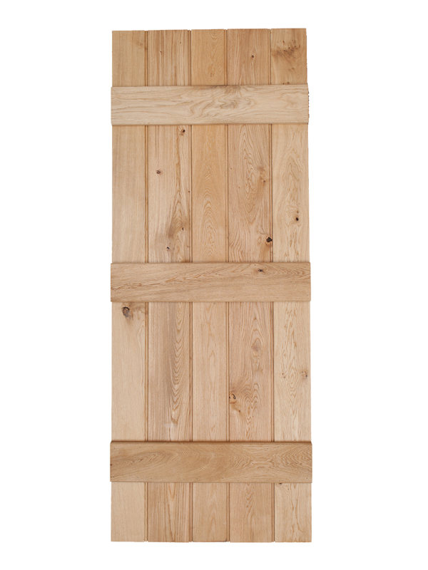 Intermal Bead & Butt Rustic Ledged Solid Oak Door 2ft3 x 6ft6 Price Comparisons | Compare The Build