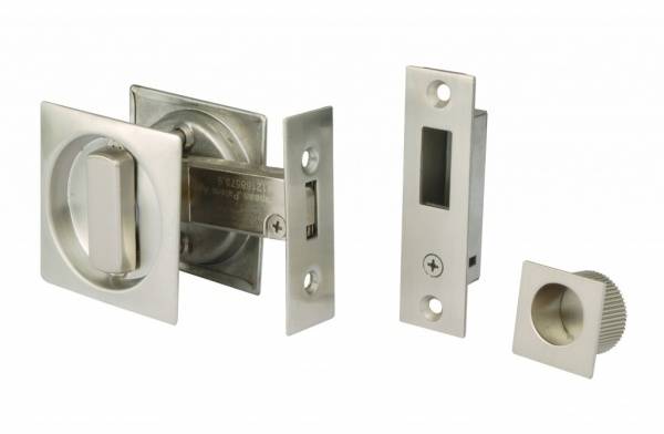 Satin Stainless Steel Square Sliding Door Bathroom Hook Lock Price Comparisons | Compare The Build