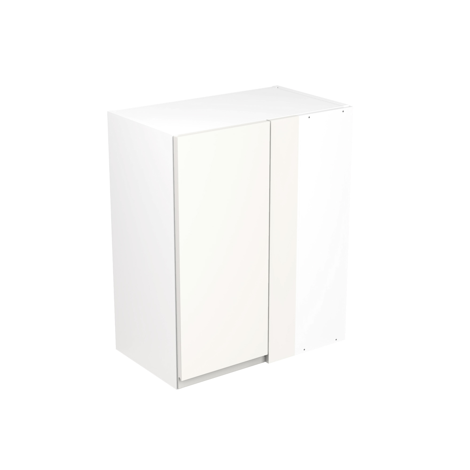 Flatpack Closed Corner Wall Unit J-pull Ultra Matt White 600mm - FKKJ0516 Price Comparisons | Compare The Build