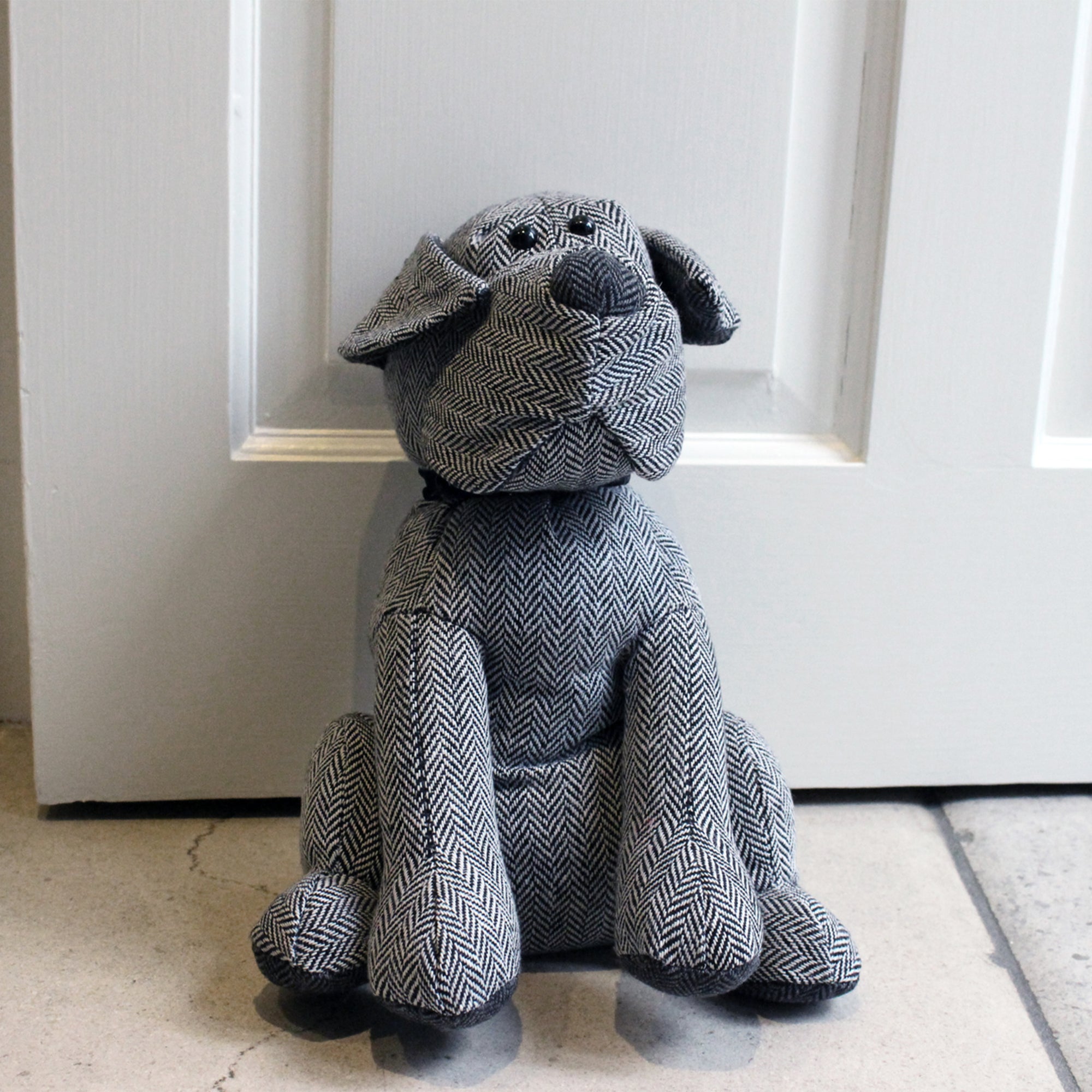 Riva Home Herringbone Dog Doorstop Grey Price Comparisons | Compare The Build