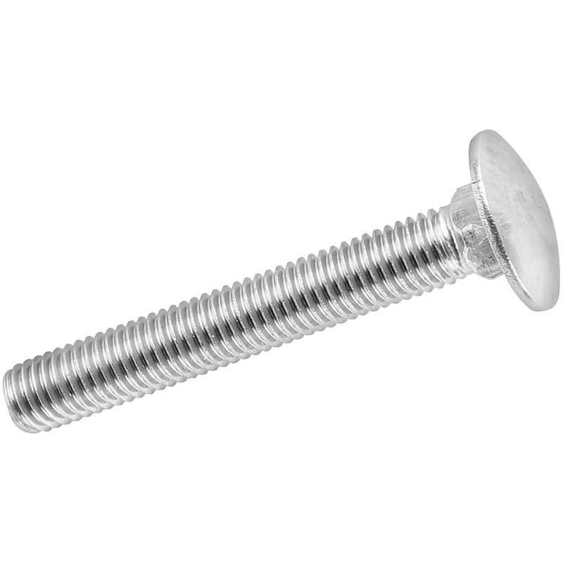 Apex Stainless Steel Coach Bolt M8 x 110 (10 Pack) in Silver Price Comparisons | Compare The Build