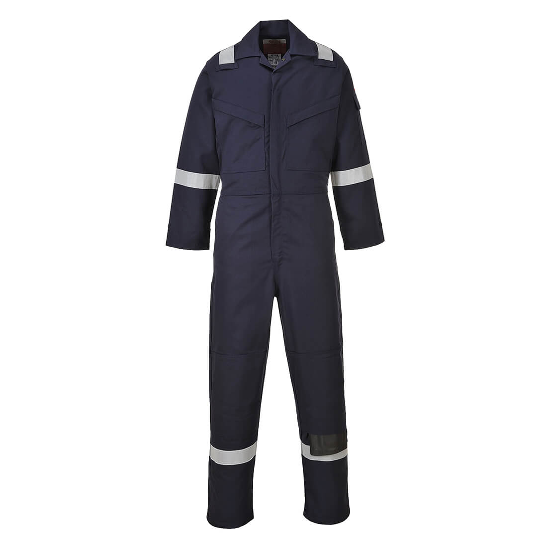 Biz Flame Mens Aberdeen Flame Resistant Antistatic Coverall Navy Blue XL 34" Price Comparisons | Compare The Build