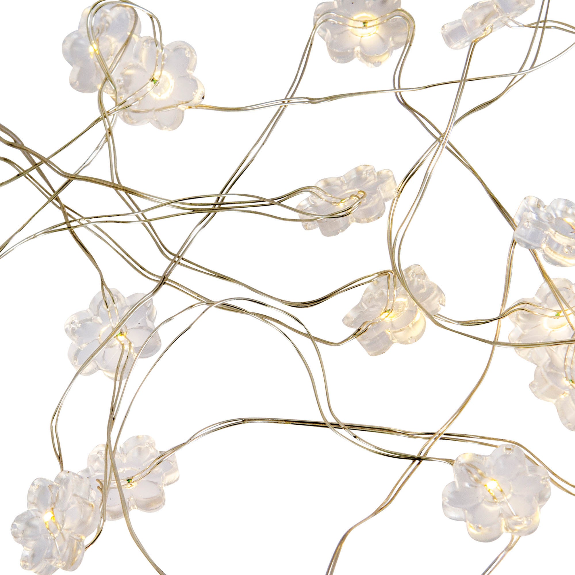 Acrylic Flower 50 Light String Lights Clear Price Comparisons | Compare The Build