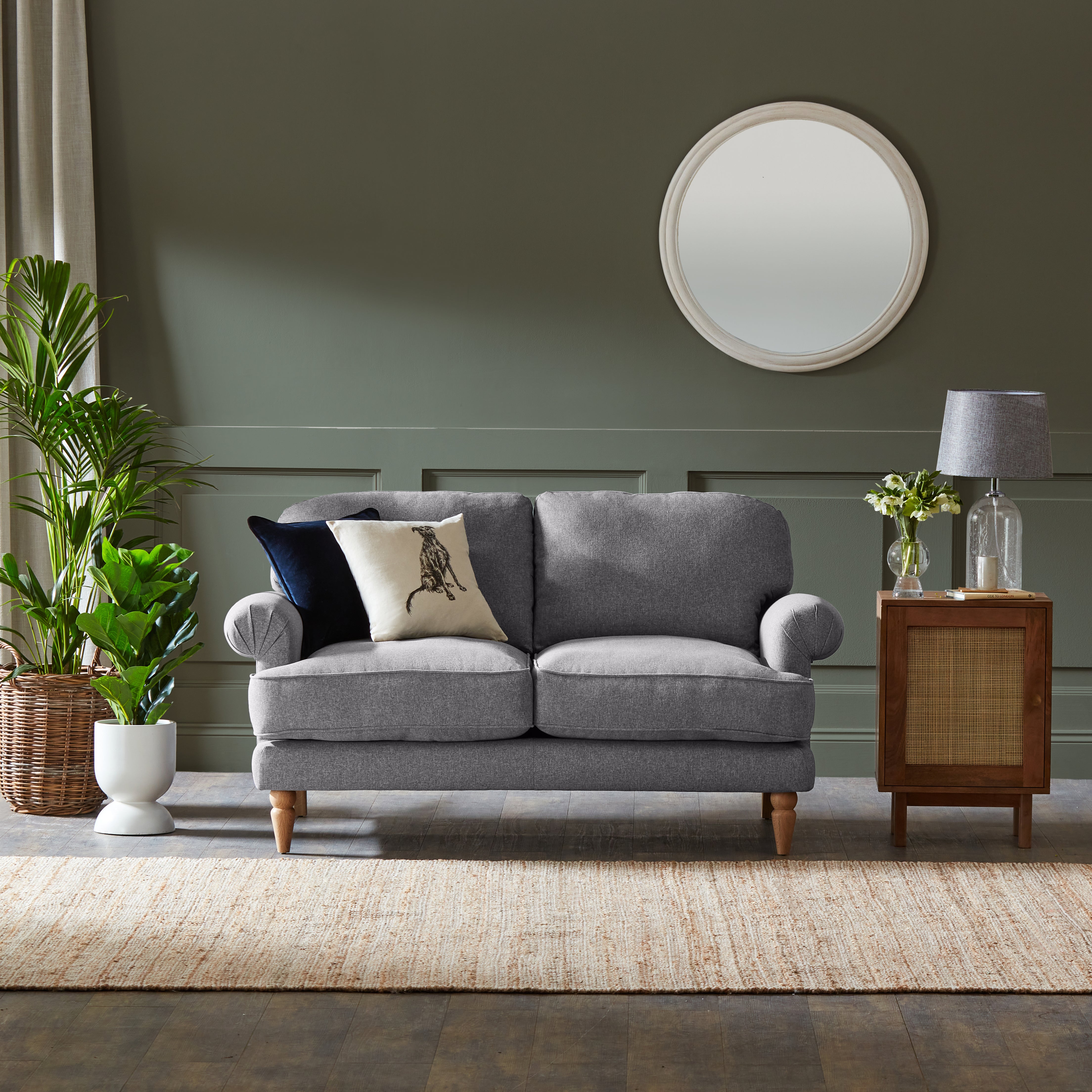 Jolene Soft Texture 2 Seater Sofa Soft Texture Grey Price Comparisons | Compare The Build