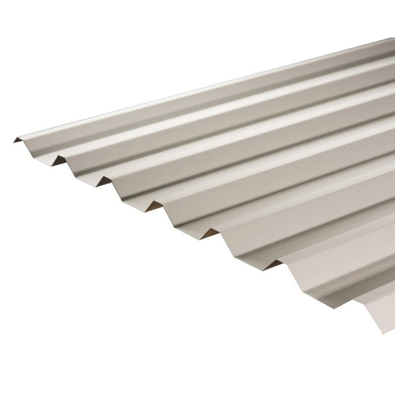 Cladco 34/1000 Box Profile PVC Plastisol Coated 0.7mm Metal Roof Sheet Goosewing Grey - 3300mm Galvanised Steel R34A7GG-3300 | Compare The Build