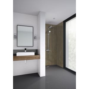 Mermaid Gold Patina Laminate Single Shower Panel - 2400 x 900mm Price Comparisons | Compare The Build