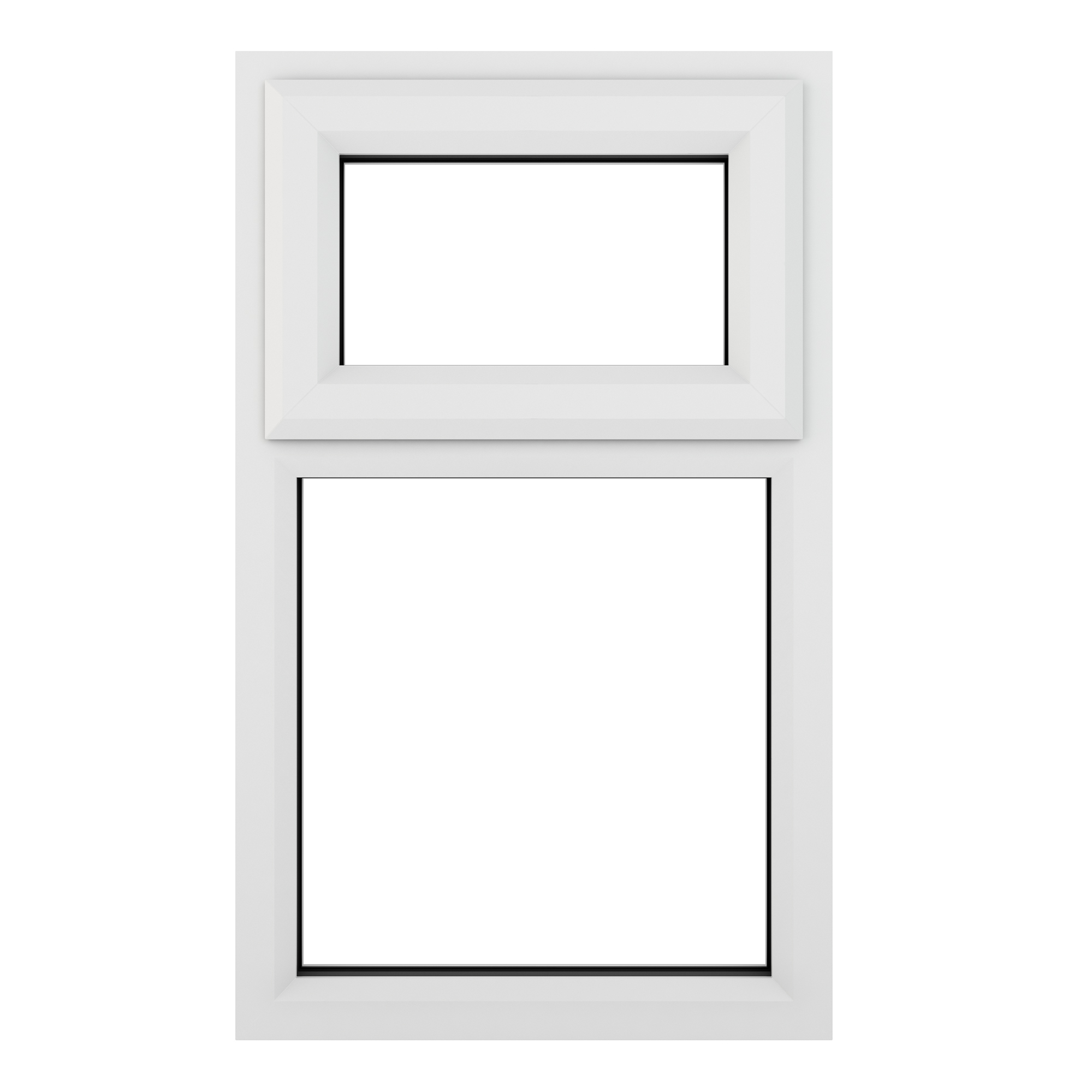 Crystal White Upvc Casement Clear Window 2P Top Opening 905 mm x 965 mm Price Comparisons | Compare The Build