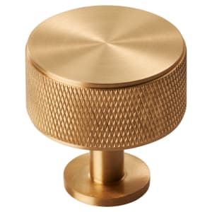 Carlisle Brass FTD703SB Knurled Cabinet Radio Knob - Satin Brass | Compare The Build