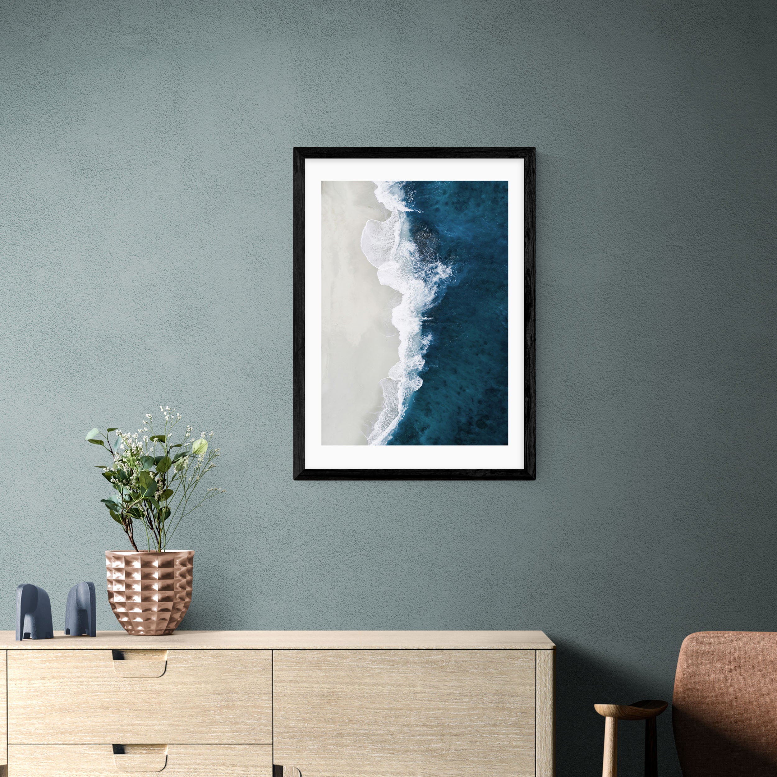 East End Prints Ocean Aerial Print Blue Price Comparisons | Compare The Build