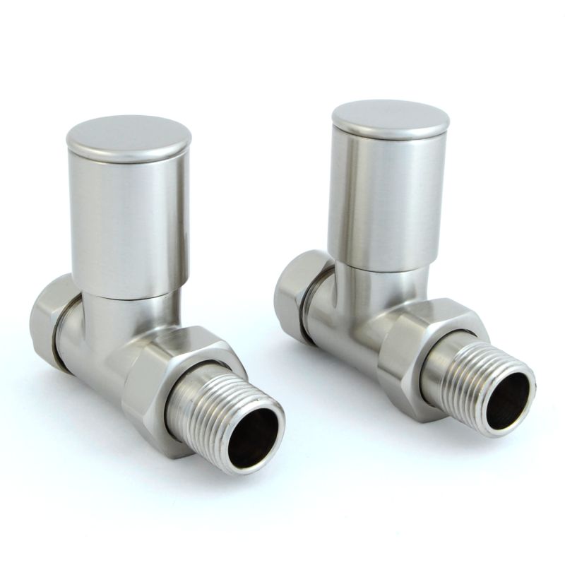 West Manual Valves, Milan, Satin Nickel Straight  - 10mm Price Comparisons | Compare The Build