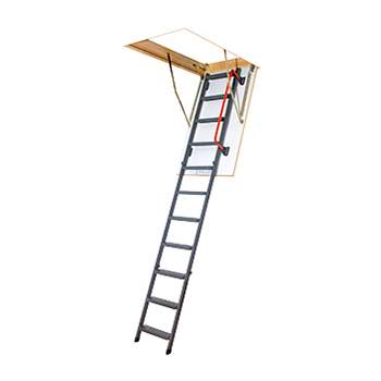 Fakro Komfort 3 Section Metal Loft Ladder 2.8m Length - 70cm x 120cm LMK/280/70120 Price Comparisons | Compare The Build