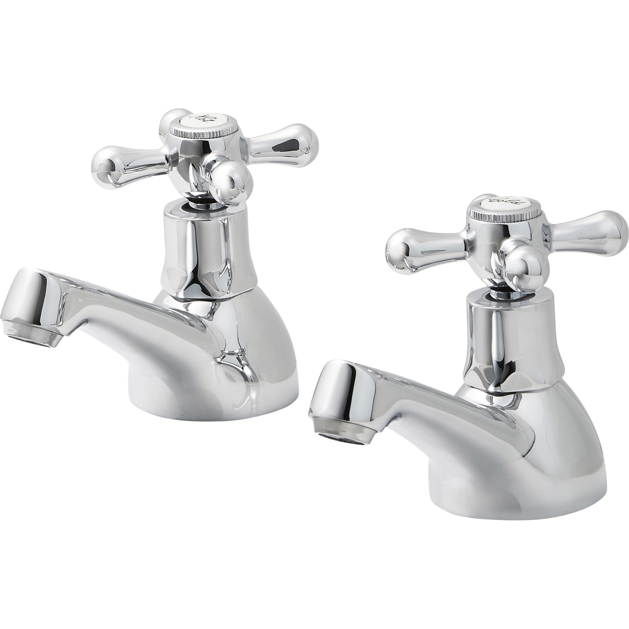 GoodHome Etel Bath Pillar Tap, Pack Of 2 Price Comparisons | Compare The Build