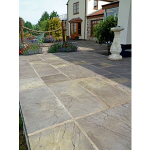 Marshalls Heritage Riven Old Yorkstone Paving Slab 300 x 300 x 38 mm - 3.96m2 pack | Compare The Build