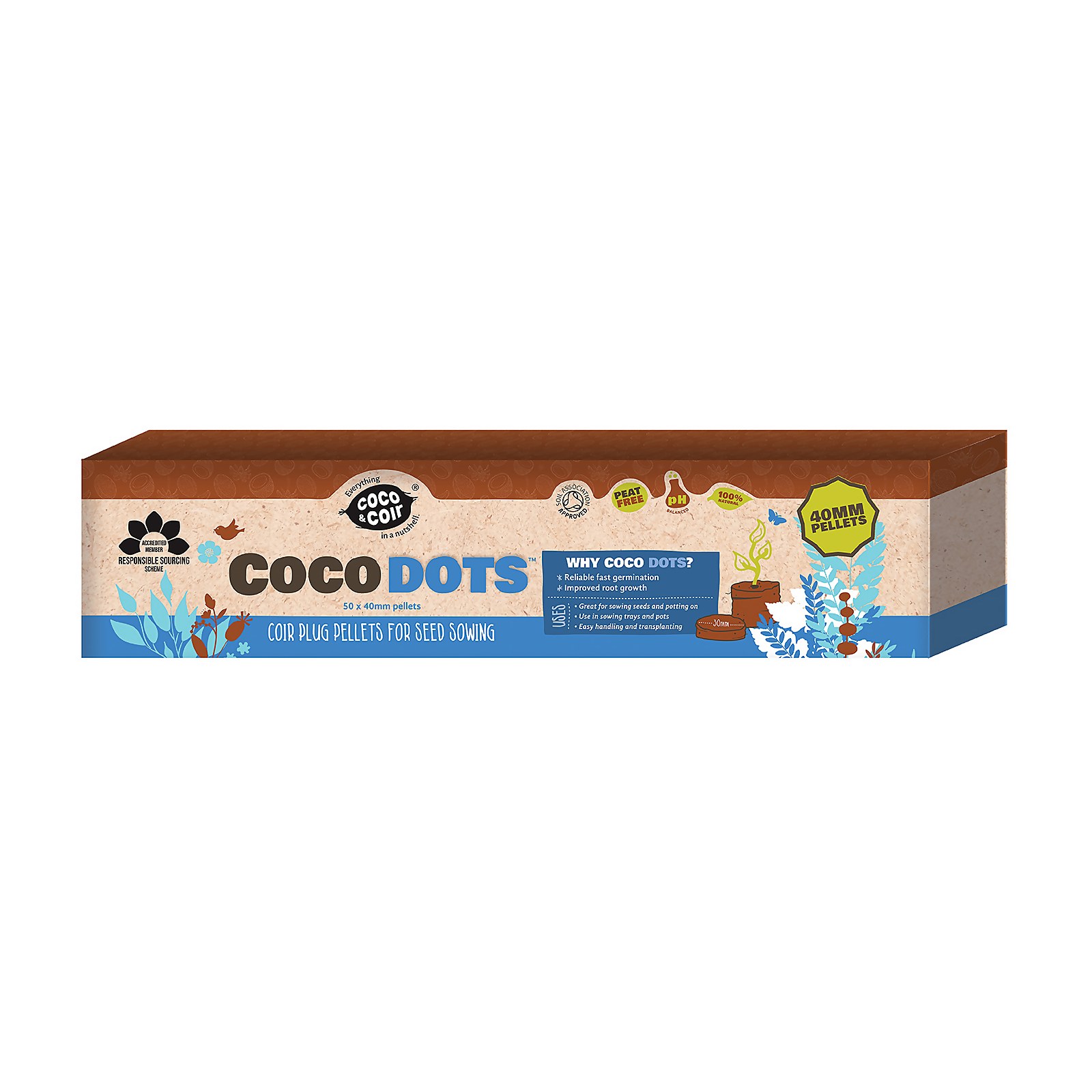 Coco & Coir Seed Germination Dots - 40mm Price Comparisons | Compare The Build