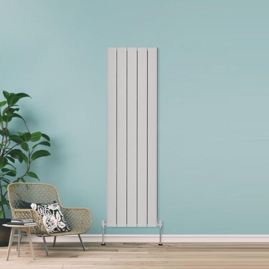 Towelrads Berkshire Aluminium Vertical Radiator, White, 1800mm x 510mm - Double Panel Price Comparisons | Compare The Build