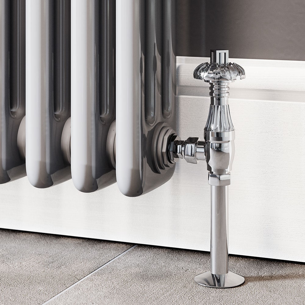 Trade Direct Thermostatic Valves, Traditional Metal Head, Chrome Angled - 8mm Price Comparisons | Compare The Build