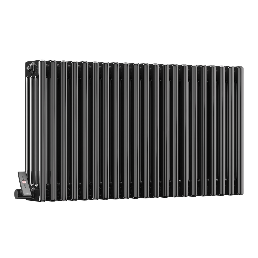 DQ Modus 4 Column Horizontal Radiator, Black Nickel, 600mm x 876mm (Electric) Price Comparisons | Compare The Build