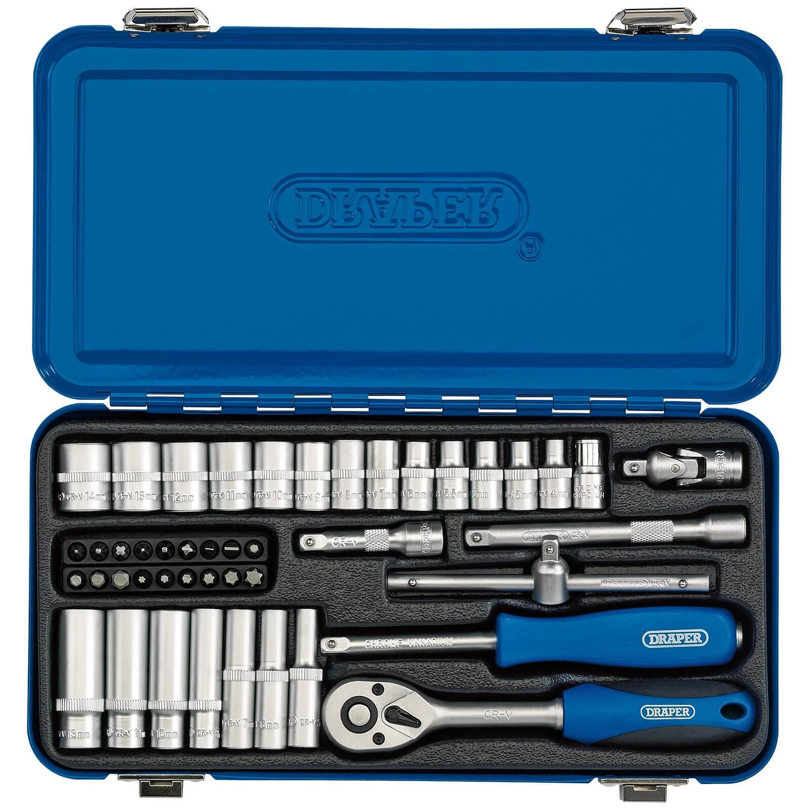 Draper 47 Piece 1/4" Drive Hex Socket Set Metric 1/4" Price Comparisons | Compare The Build