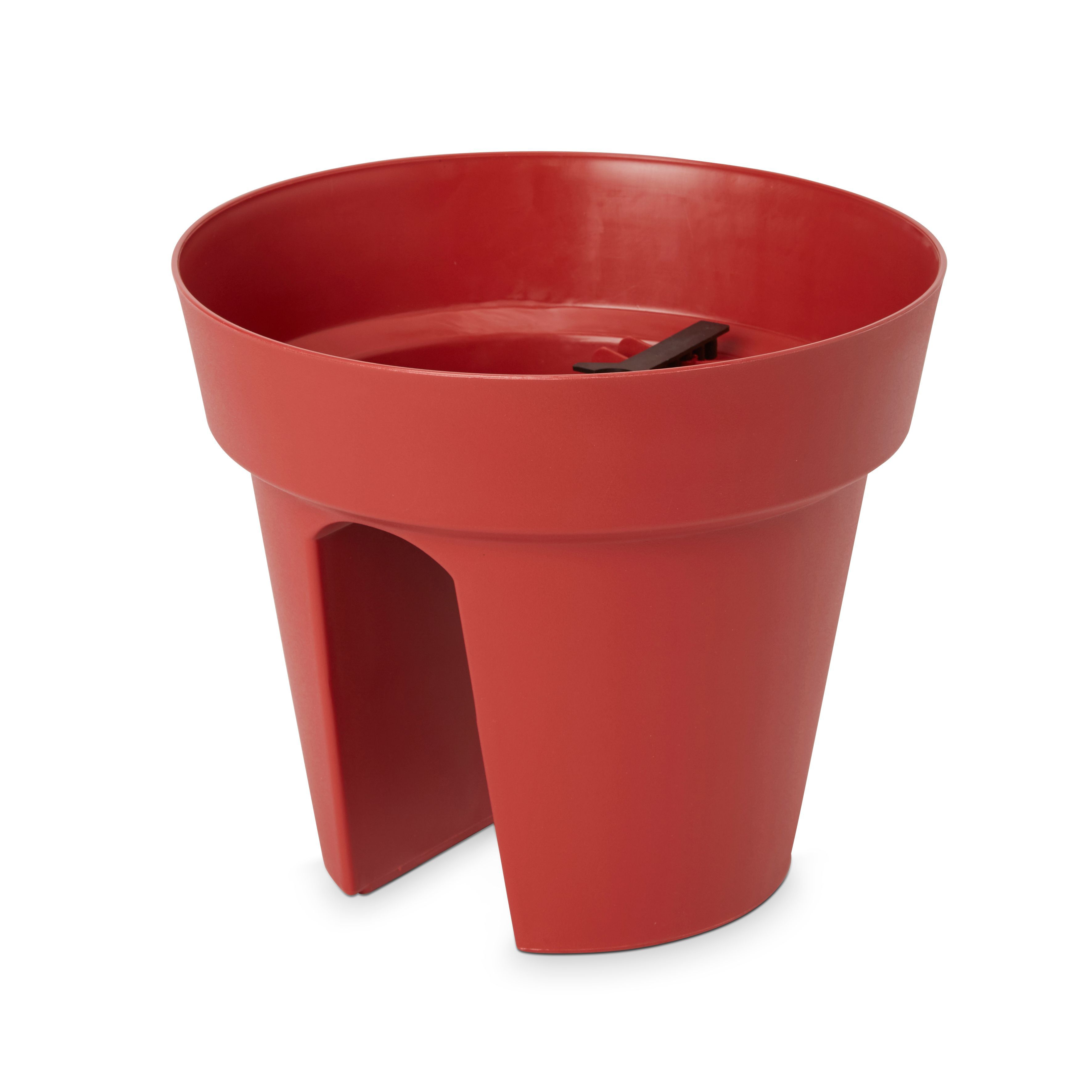 Blooma Nurgul Red Plastic Circular Railing Plant Pot (Dia)28Cm Price Comparisons | Compare The Build