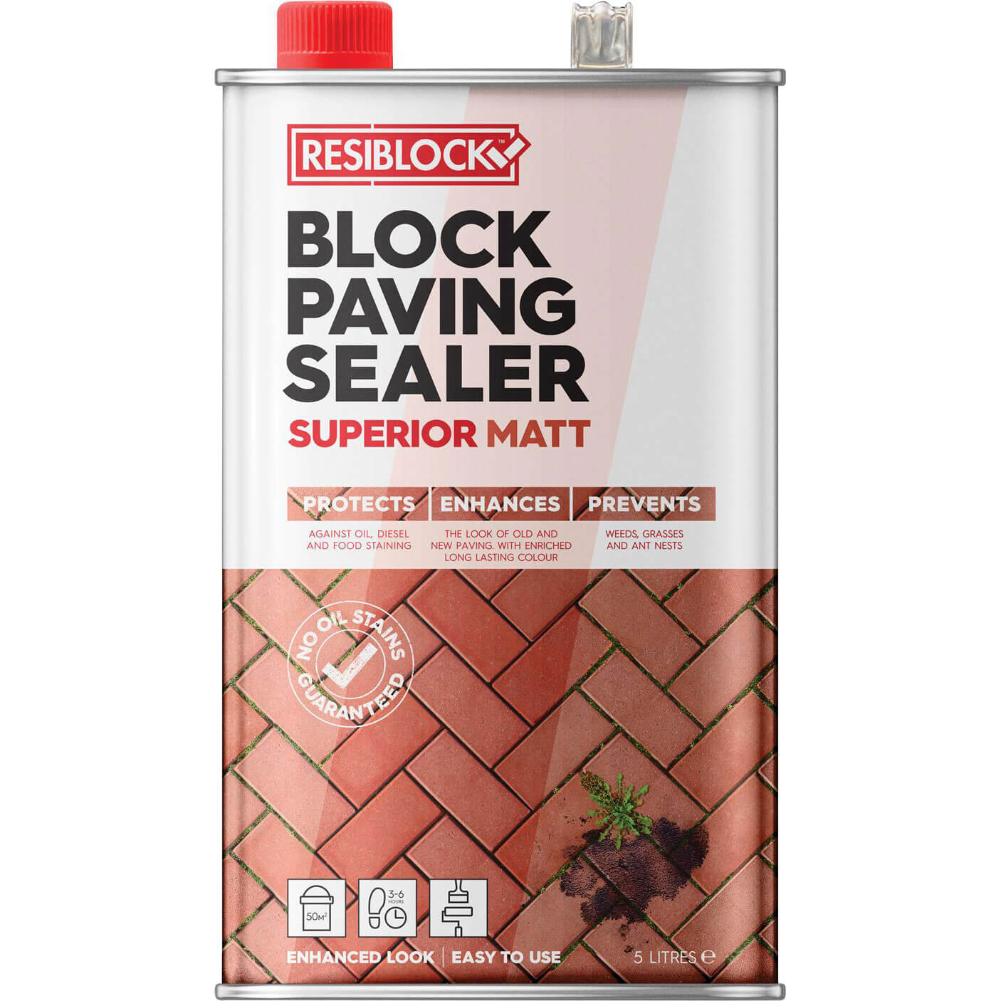 Everbuild Resiblock Superior Block Paving Sealer Natural 5l | Compare The Build