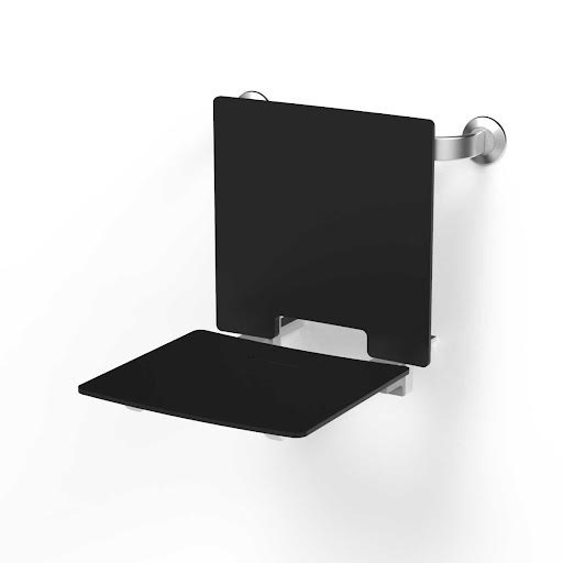 NymaSTYLE Slimline Black Removable Shower Seat with Back - 331004/BL Price Comparisons | Compare The Build