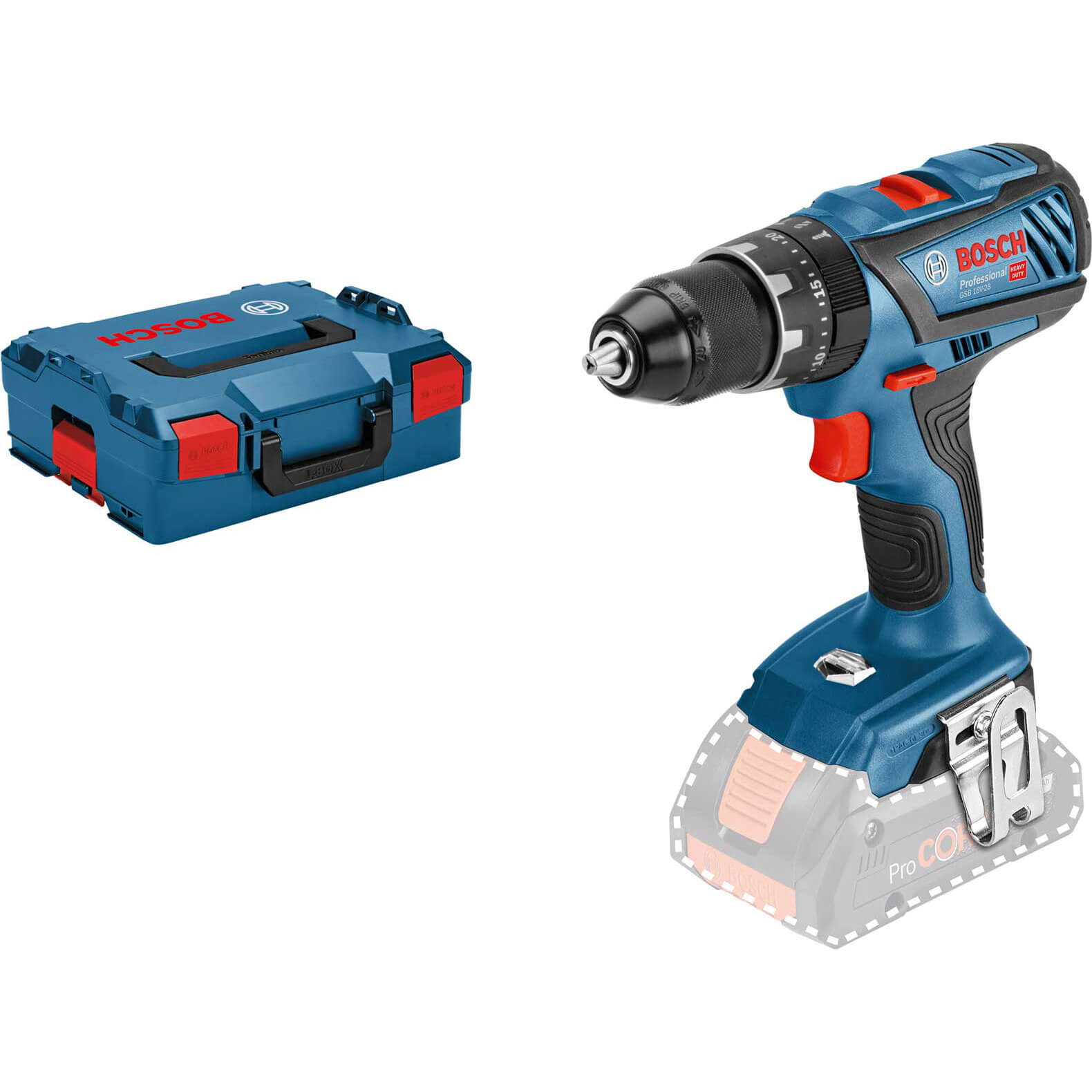 Bosch GSB 18V-28 18v Dynamic Cordless Combi Drill No Batteries No Charger Case Price Comparisons | Compare The Build