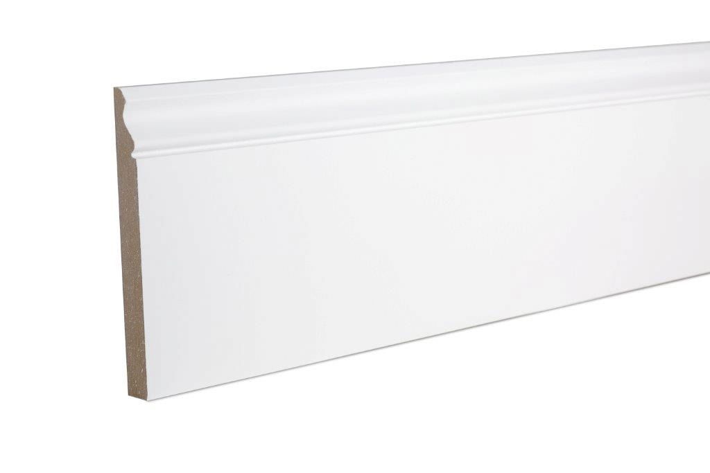 Primed White MDF Ogee Skirting board (L)2.4m (W)169mm (T)18mm, Pack of 2 Price Comparisons | Compare The Build